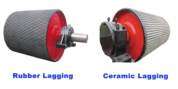 Rubber Lagging Conveyor Drum Pulley